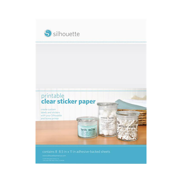 ステッカー クリアー クリア 216 mm x 279 mm