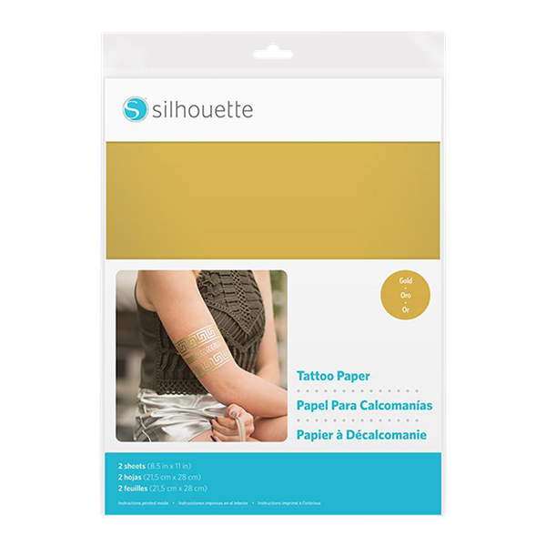タトゥーシール ゴールド ゴールド 216 mm x 279 mm