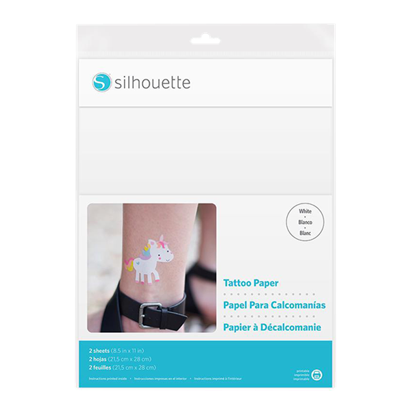 タトゥーシール ホワイト ホワイト 216 mm x 279 mm