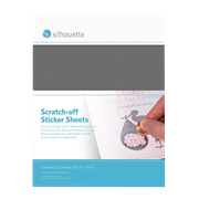 スクラッチステッカー シルバー